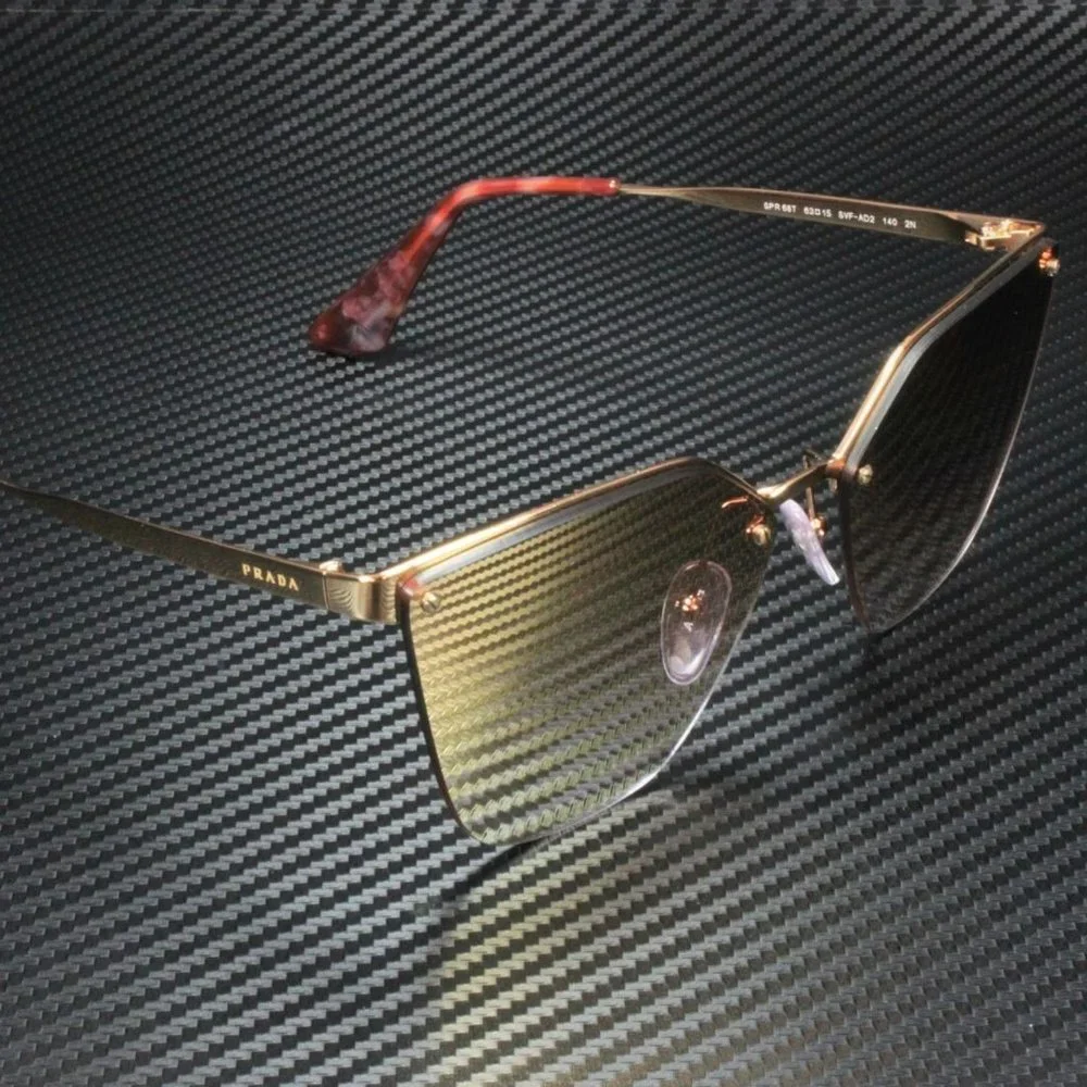 Prada Women's Pink and Gold Gradient Sunglasses! - Picture 3 of 4